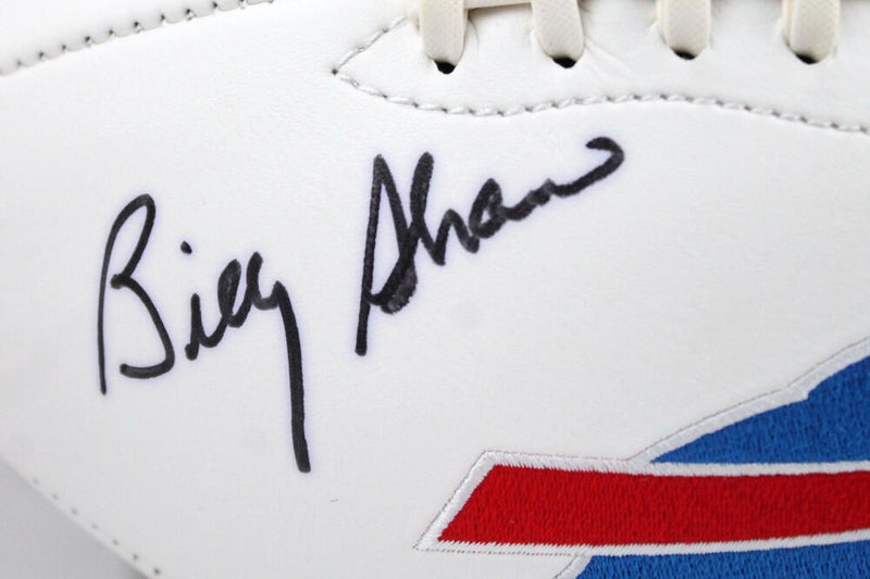 Billy Shaw Signed Buffalo Bills Logo Football (Black)
