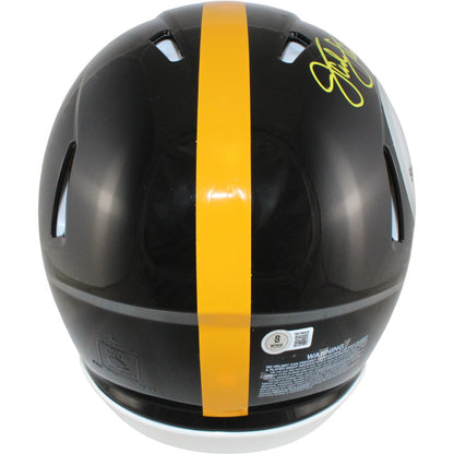 Jack Lambert Signed Pittsburgh Steelers Authentic Full Size Throwback Helmet HOF