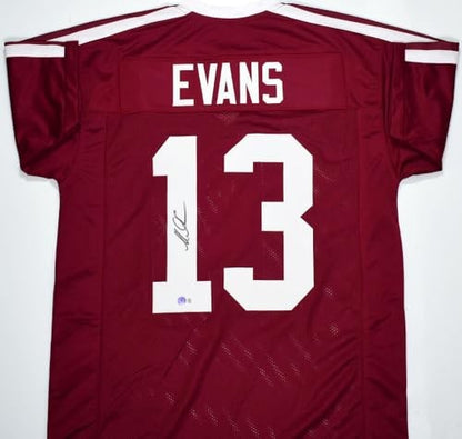 Mike Evans Signed Texas A&M Style Custom Maroon Jersey