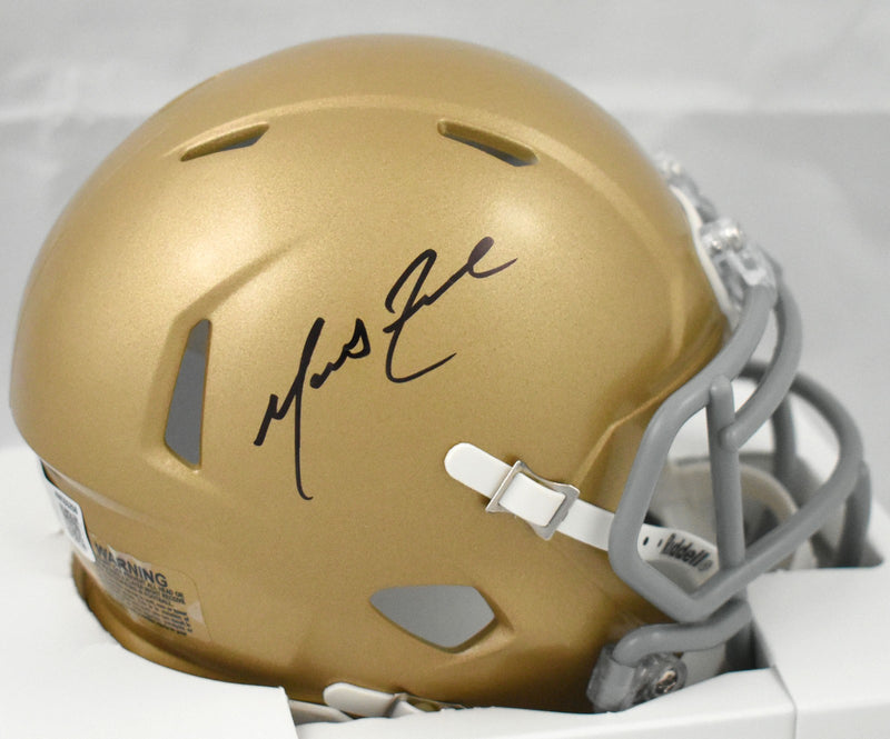 Marcus Freeman Autographed Notre Dame Fighting Irish Speed Mini Helmet