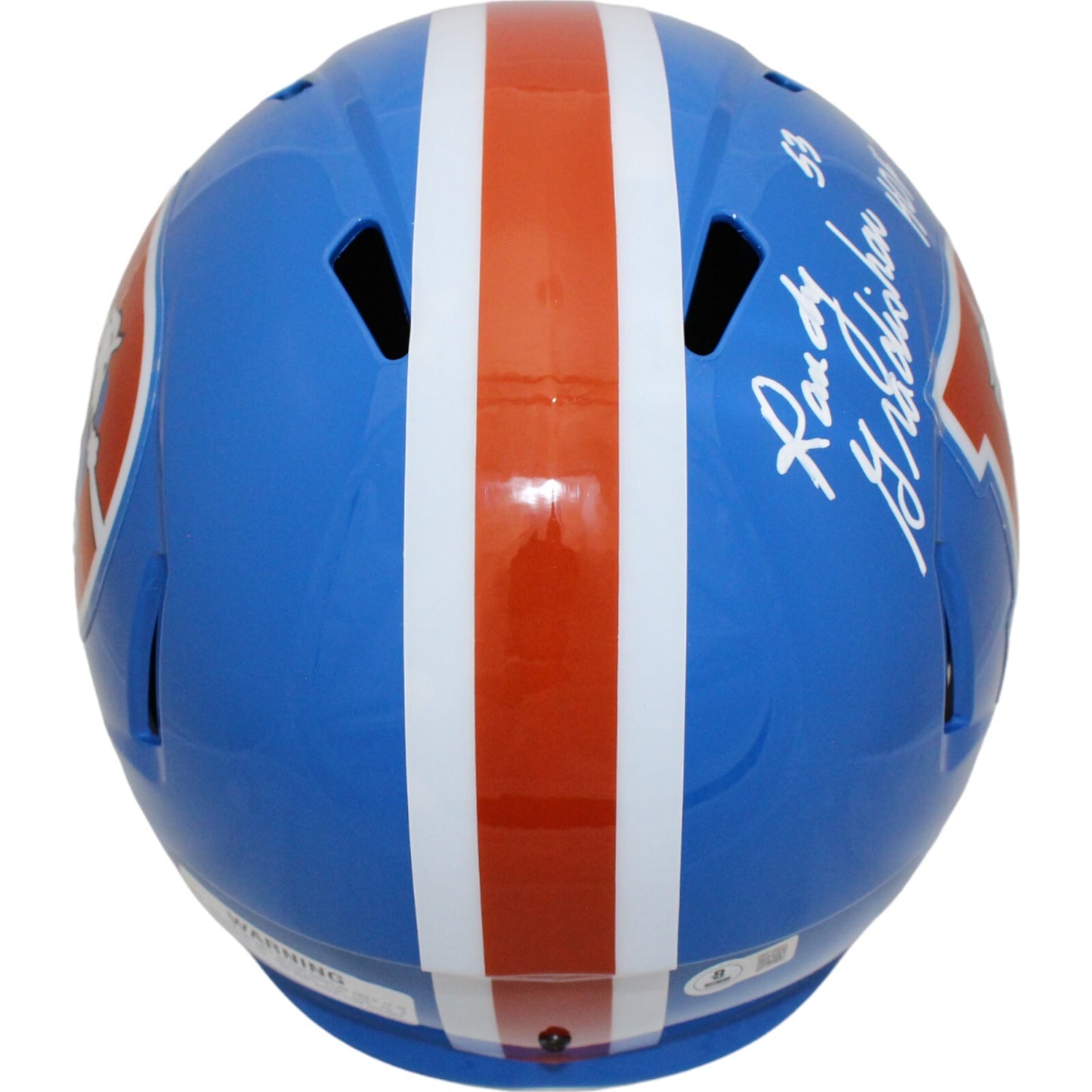 Randy Gradishar Denver Broncos Signed Throwback Full Size Speed Helmet HOF