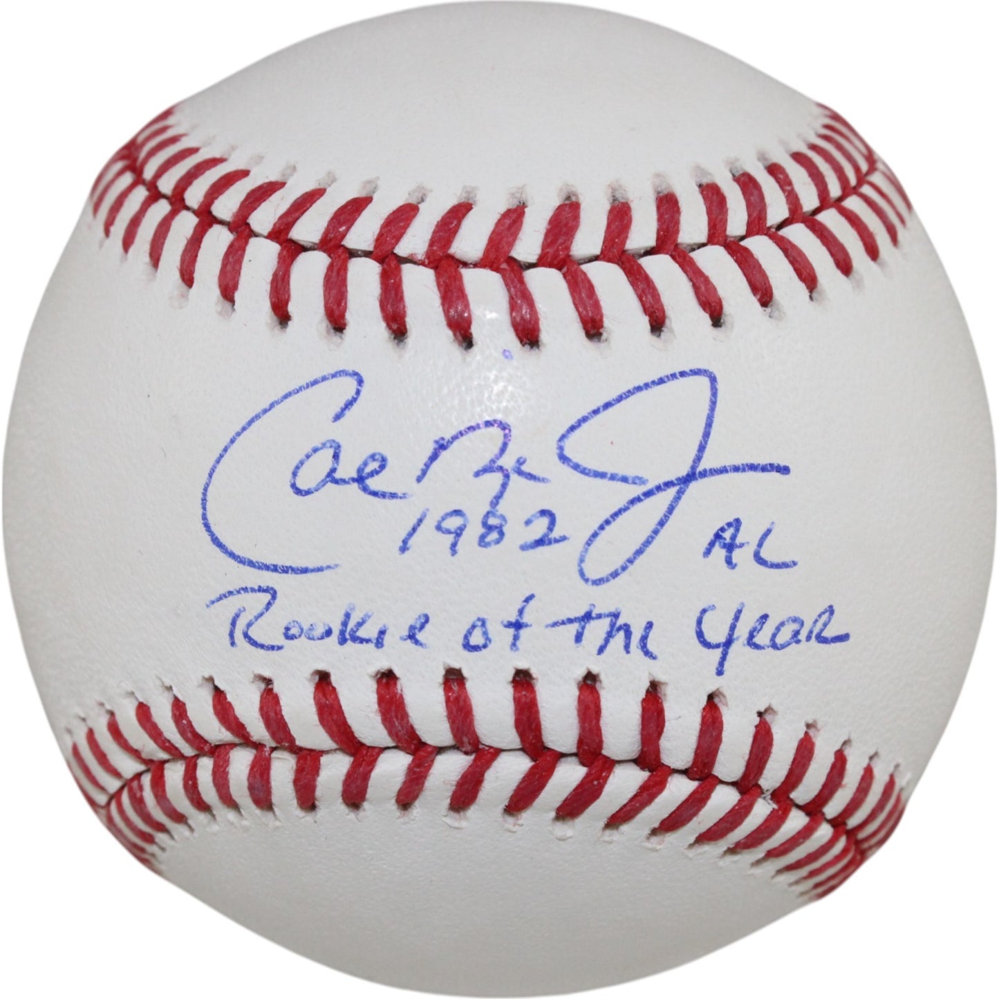 Cal Ripken Autographed Baltimore Orioles Inscribed Baseball (1982 ROY)