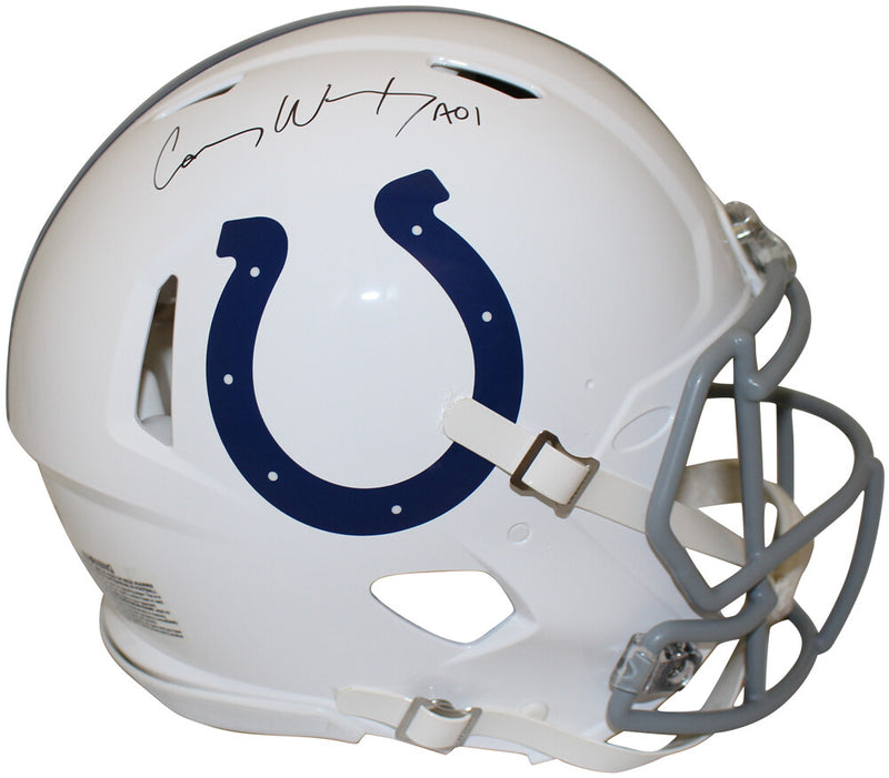 Carson Wentz Signed Indianapolis Colts Riddell Authentic Speed Helmet