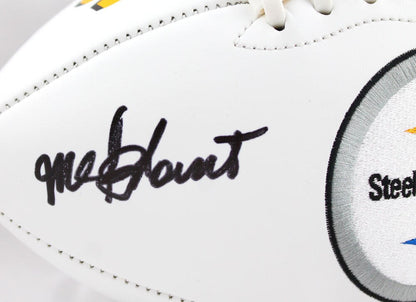 Mel Blount Autographed Pittsburgh Steelers Logo Football (HOF Inscription)