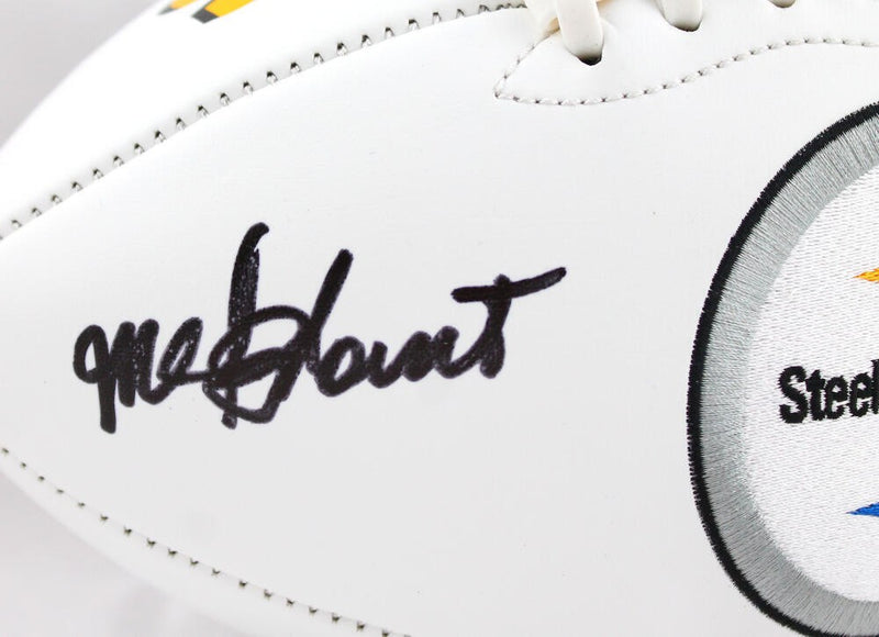 Mel Blount Autographed Pittsburgh Steelers Logo Football (HOF Inscription)