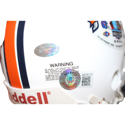 John Elway Signed Hall of Fame Ceremony 7 VSR4 Mini Helmet