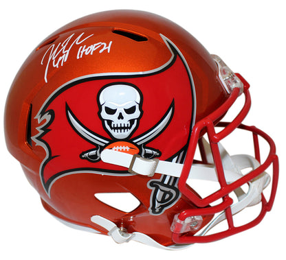 John Lynch Signed Tampa Bay Buccaneers Full Size Flash Helmet HOF Inscription
