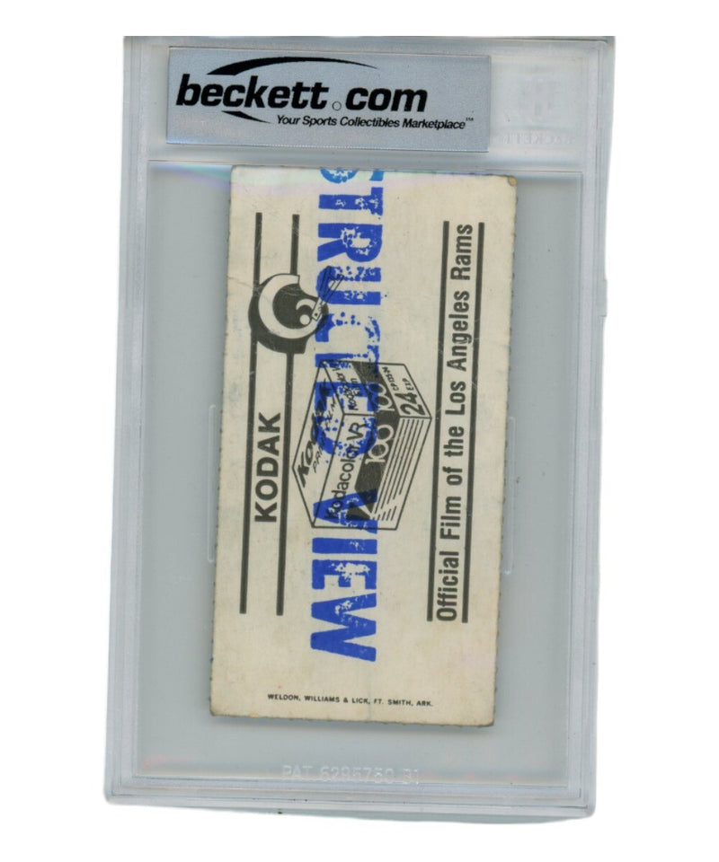 Eric Dickerson Signed Los Angeles Rams Ticket Stub 11/20/1983 "83 ROY" BAS