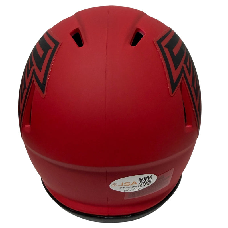 Andre Rison Atlanta Falcons Signed Rave Alternative Mini Helmet JSA