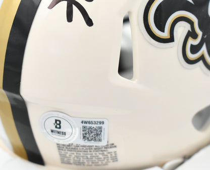 Ricky Williams Signed New Orleans Saints Retro Speed Mini Helmet