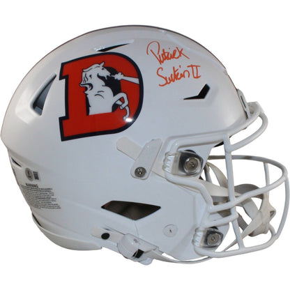 Patrick Surtain Signed Denver Broncos 2023 Alternate Authentic SpeedFlex Helmet