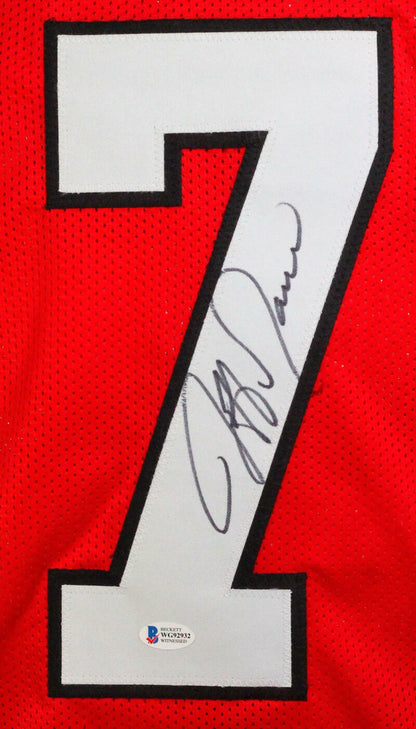 Jeff Garcia Autographed Calgary Red Custom Jersey