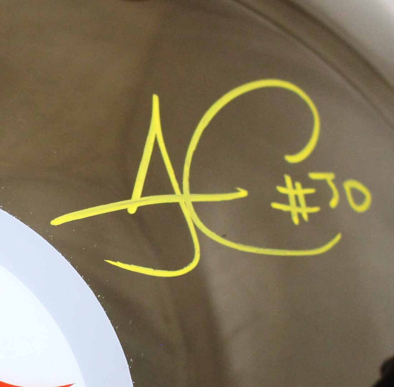 James Conner Pittsburgh Steelers Autographed Chrome Replica Helmet