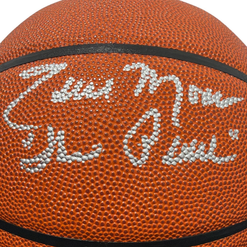 Earl Monroe Signed Wilson NBA Basketball - "The Pearl" Inscription