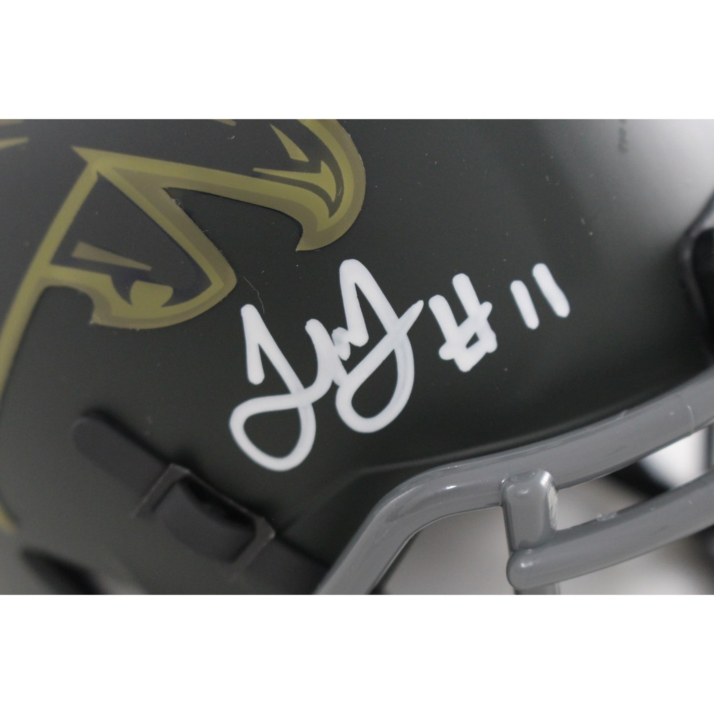 Julio Jones Signed Atlanta Falcons 2025 Salute to Service Mini Helmet
