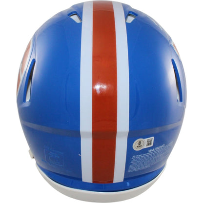 John Elway & Bo Nix Signed Denver Broncos Full Size Authentic Throwback Helmet