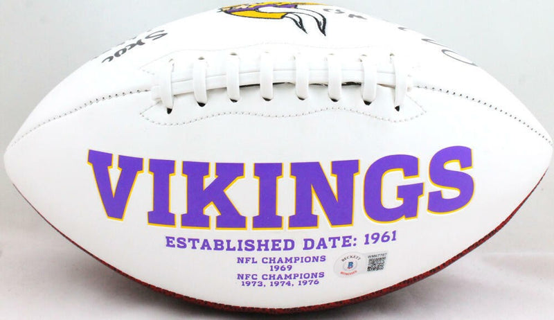 Patrick Jones Signed Minnesota Vikings Logo Football - Skol Inscription