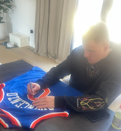 Donte DiVincenzo Signed New York Knicks Custom Jersey (Beckett COA)