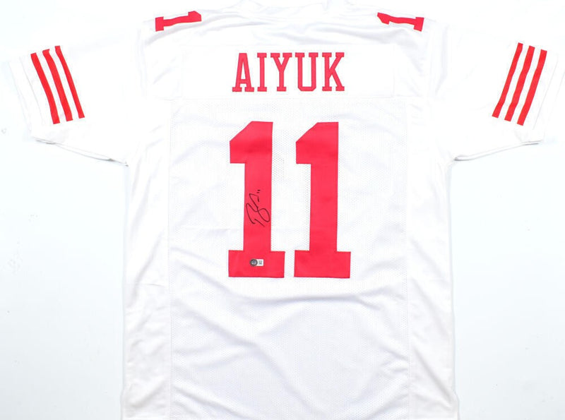 Brandon Aiyuk Autographed San Francisco 49ers White Custom Jersey