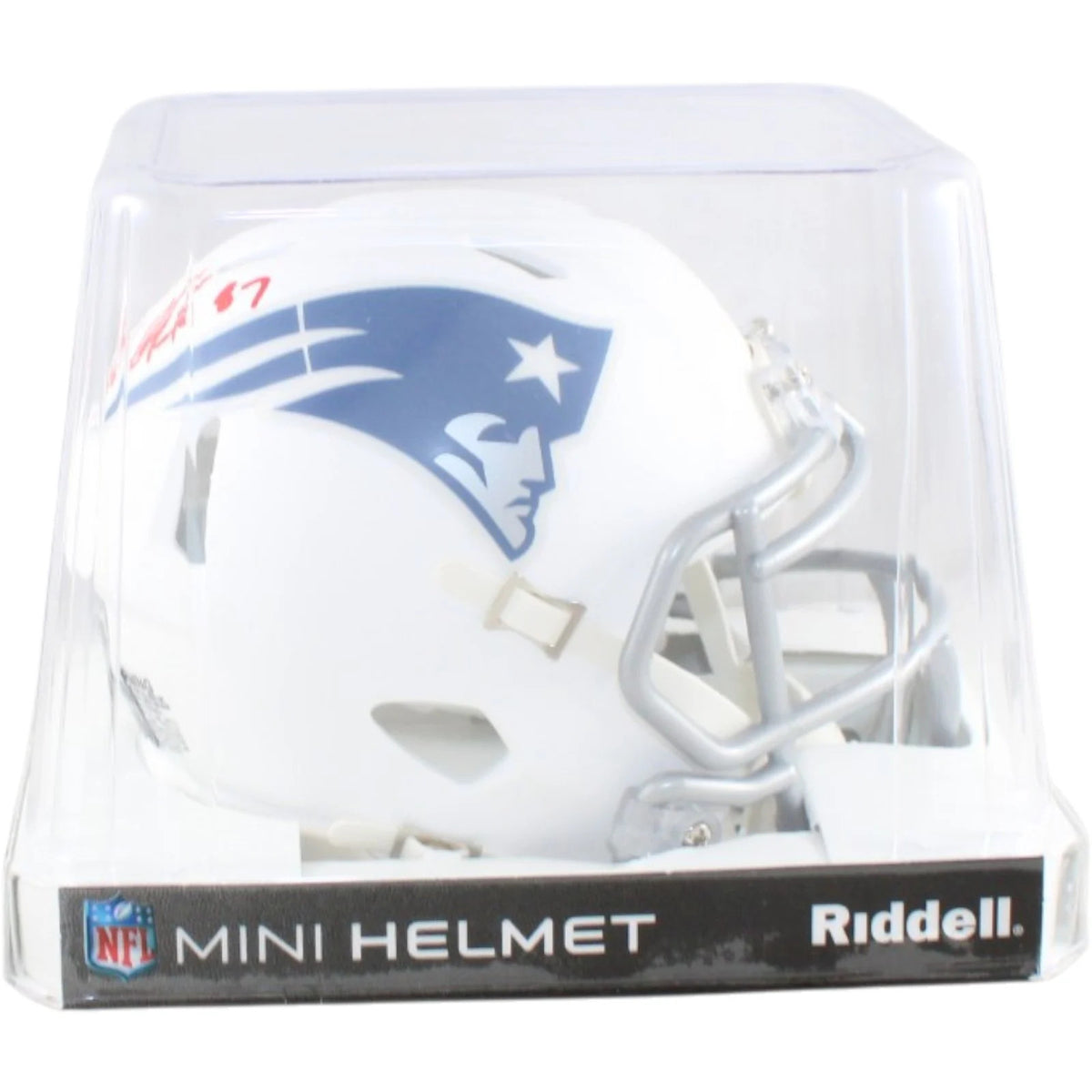 Rob Gronkowski Signed New England Patriots Rivalries Mini Helmet