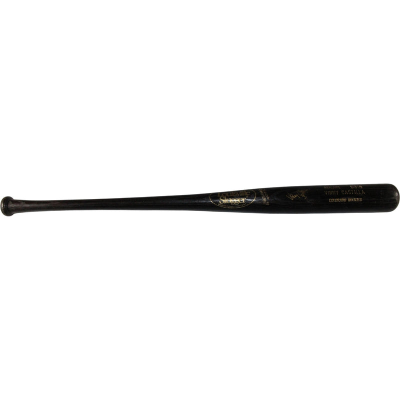 Vinny Castilla Signed Colorado Rockies Game Used Louisville Slugger Bat