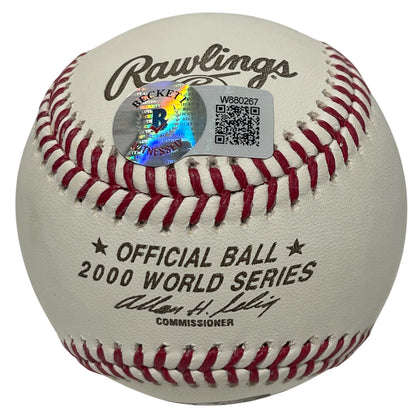 Paul O'Neill Autographed 2000 World Series ROMLB Baseball (Beckett BAS)