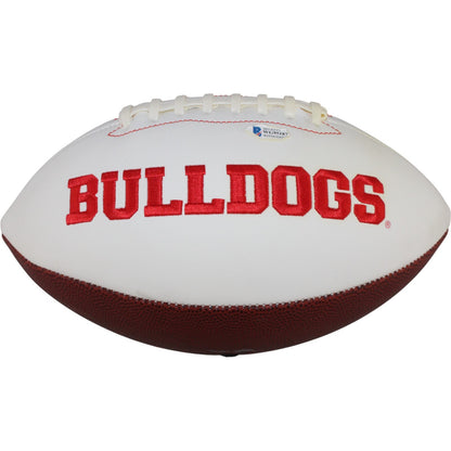 Sony Michel Signed Georgia Bulldogs Logo Football