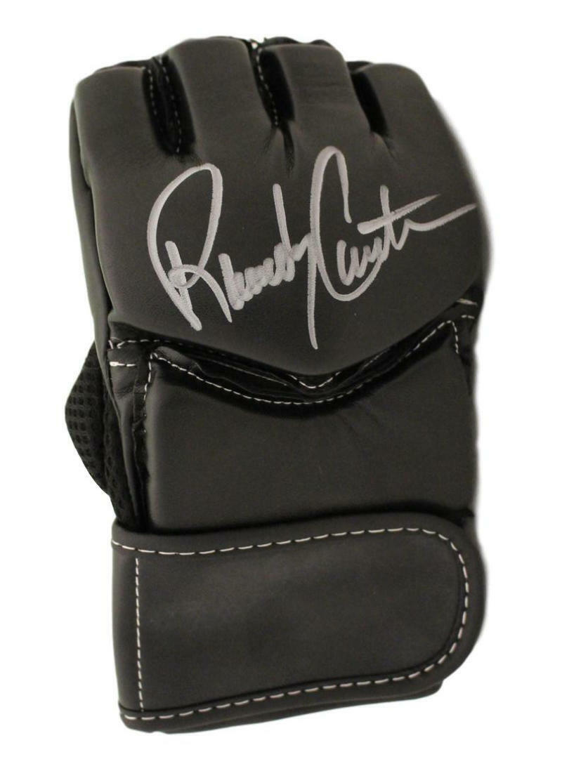 Randy Couture Autographed UFC Century Black MMA Glove BAS