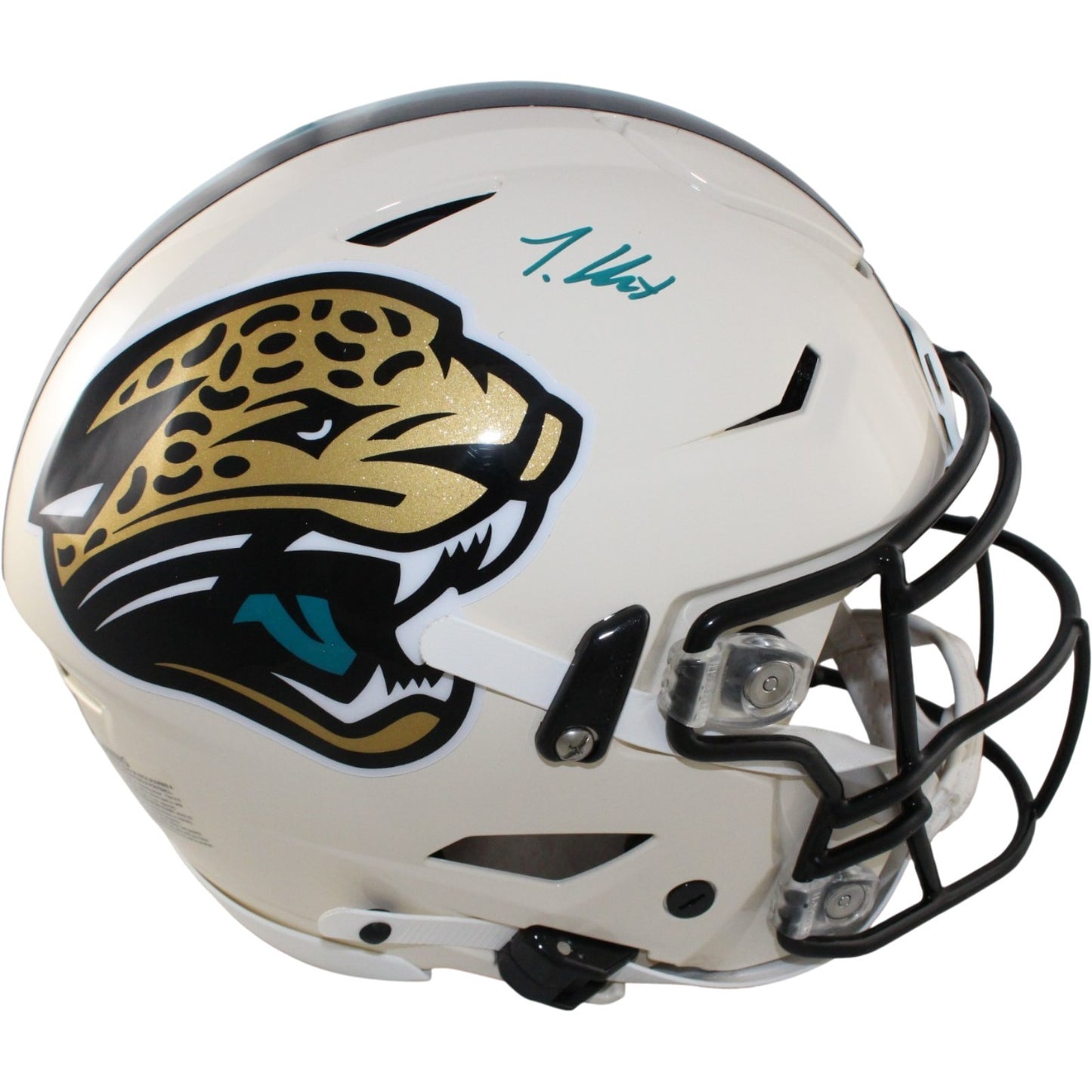 Travis Hunter Autographed Jacksonville Jaguars Retro SpeedFlex Full Size Helmet