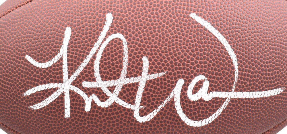 Kurt Warner Signed Wilson Super Grip Football - Silver Ink