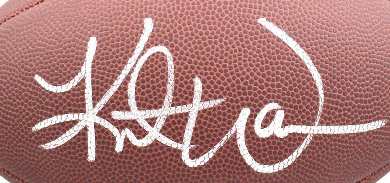 Kurt Warner Signed Wilson Super Grip Football - Silver Ink