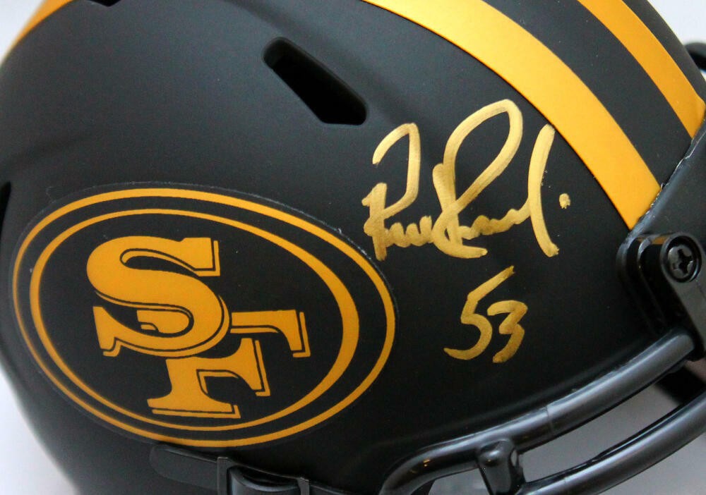 Bill Romanowski Signed San Francisco 49ers Eclipse Mini Helmet