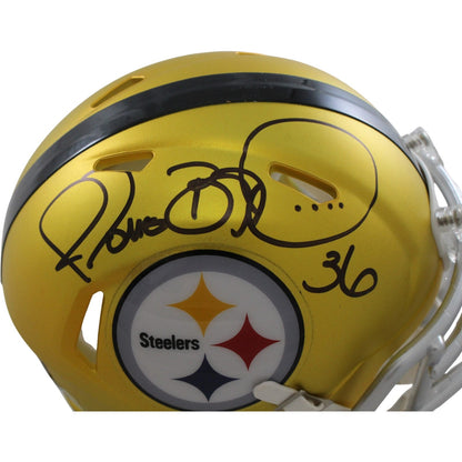 Jerome Bettis Autographed Pittsburgh Steelers Blaze Mini Helmet
