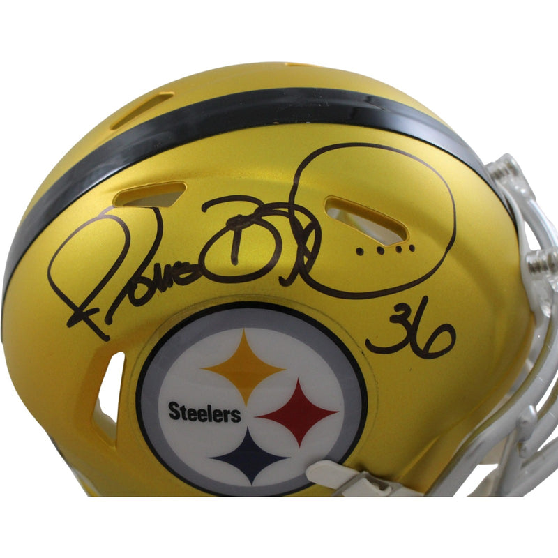 Jerome Bettis Autographed Pittsburgh Steelers Blaze Mini Helmet
