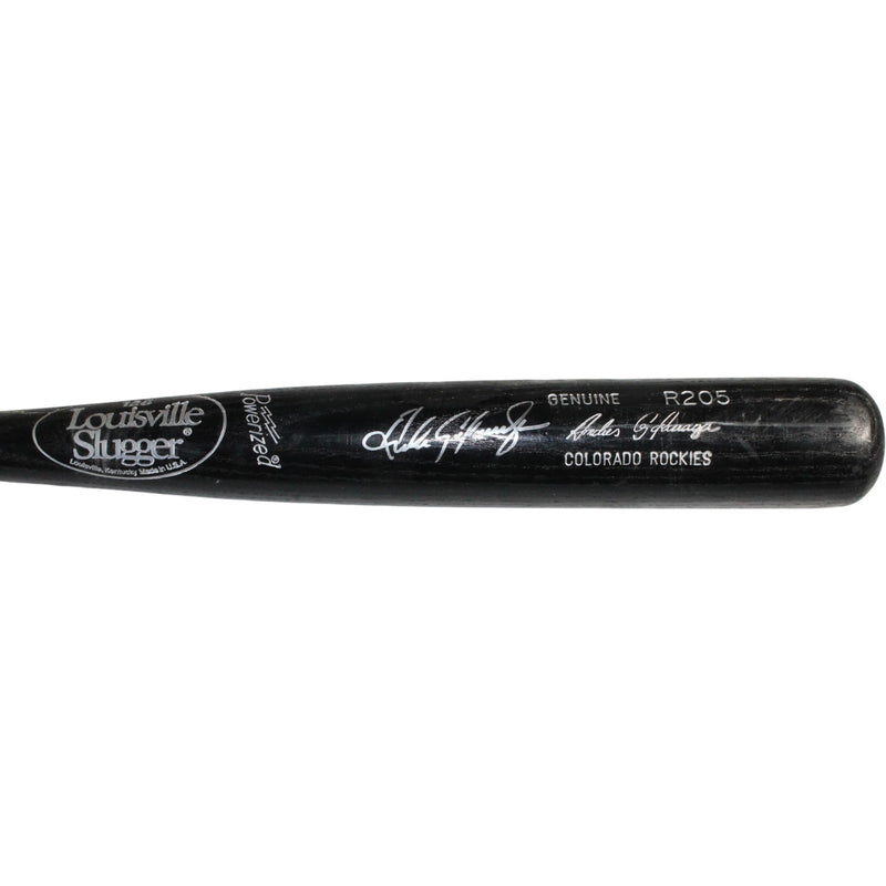Andres Galarraga Signed Colorado Rockies Game Used Broken Bat