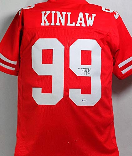 Javon Kinlaw Signed San Francisco 49ers Style Custom Red Jersey