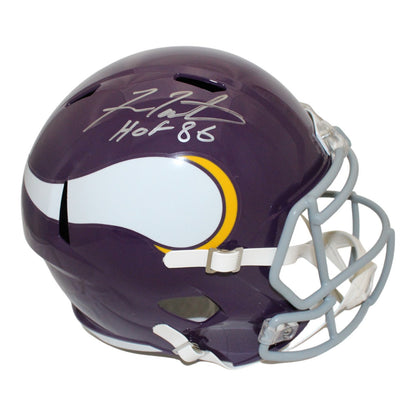 Fran Tarkenton Signed Minnesota Vikings Full Size Throwback Replica Helmet
