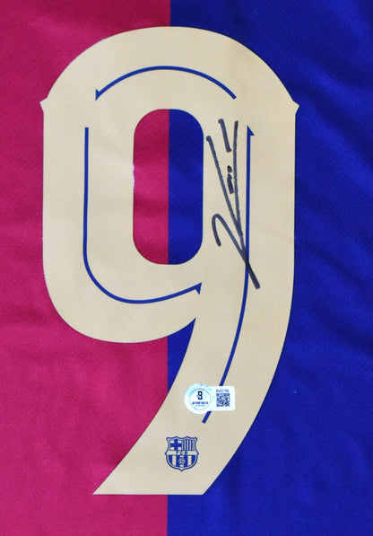 Robert Lewandowski Autographed FC Barcelona Home Jersey
