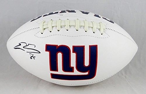 Evan Engram Autographed New York Giants Logo Football