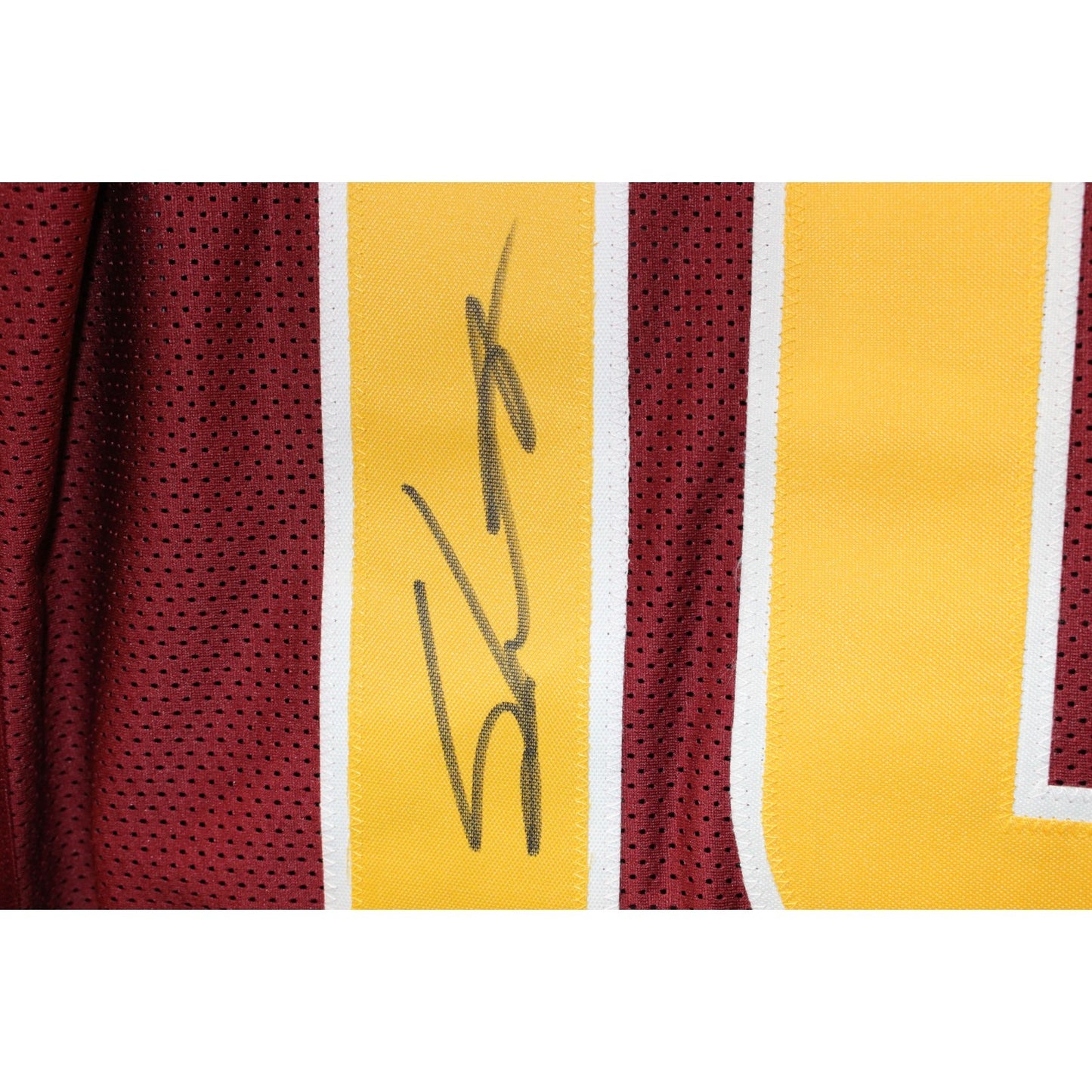 Sam Leavitt Autographed Red College Style Jersey (BAS Witnessed)