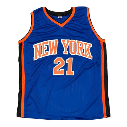 Charlie Ward Autographed New York Knicks Custom Jersey