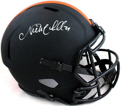 Nick Chubb Signed Cleveland Browns Full Size Eclipse Speed Helmet