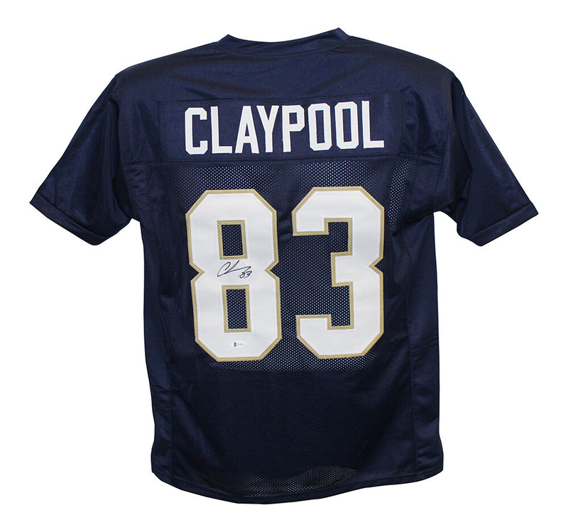 Chase Claypool Signed College Style Custom Football Jersey (BAS COA)
