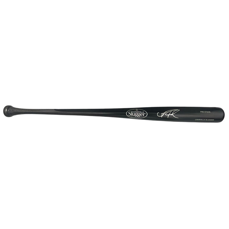 Andrew Fischer Signed Milwaukee Brewers Black Louisville Slugger Bat