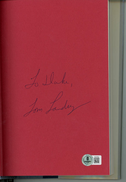 Tom Landry Signed Dallas Cowboys Autobiography Book (Inscribed)