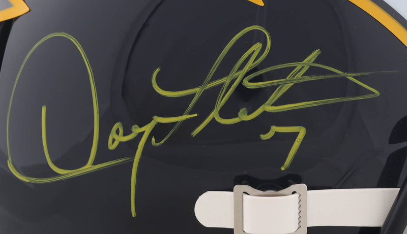 Doug Flutie Signed Los Angeles Chargers Alternate Replica Helmet