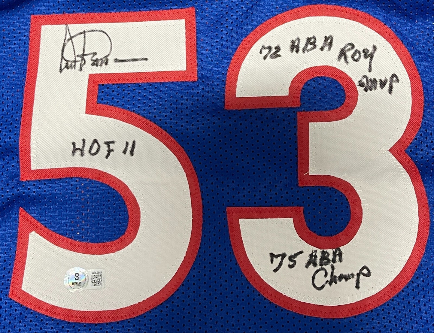 Artis Gilmore Signed Kentucky Custom Basketball Jersey (3 Inscriptions)
