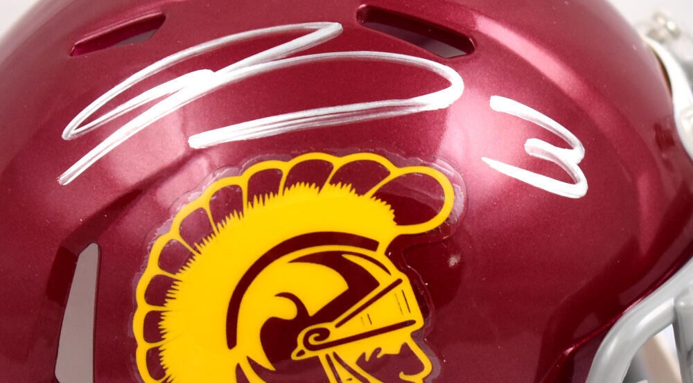 Jordan Addison Signed USC Trojans Speed Mini Helmet
