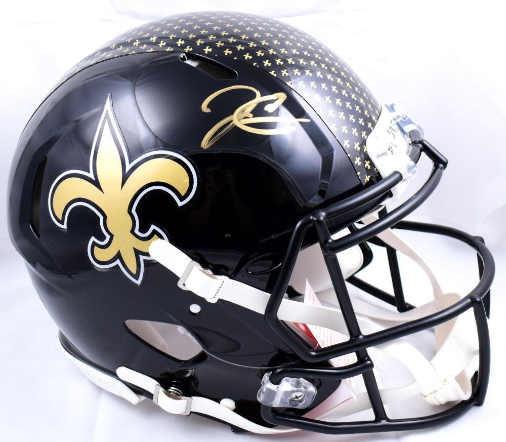 Derek Carr Autographed New Orleans Saints Full Size Alternate Helmet