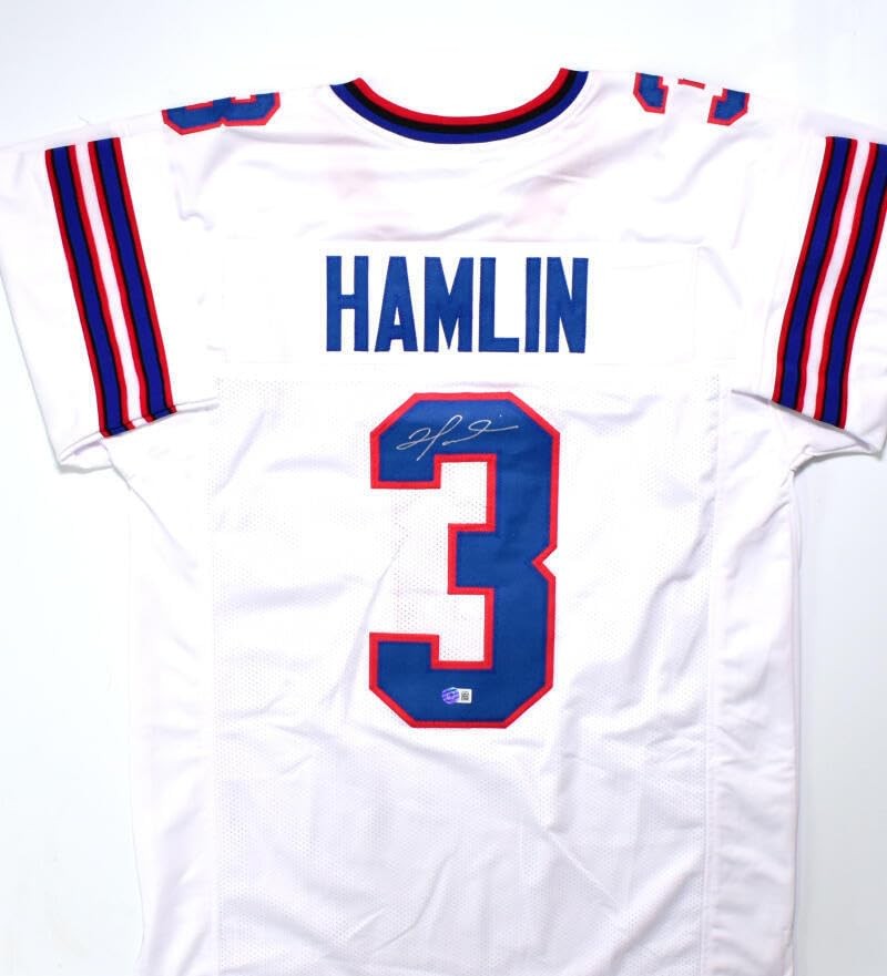 Damar Hamlin Signed Buffalo Bills Custom Jersey - White